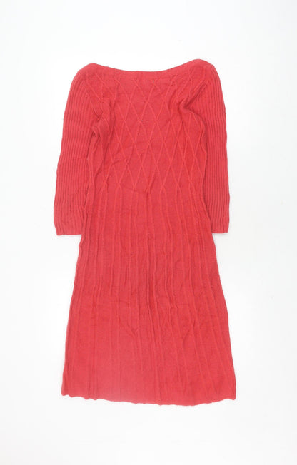 Womens UK Size S Monsoon Red Jumper Jumper