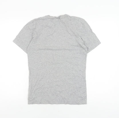 Adidas Men's Grey XS Logo T-Shirt Short Sleeve