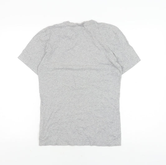 Adidas Men's Grey XS Logo T-Shirt Short Sleeve