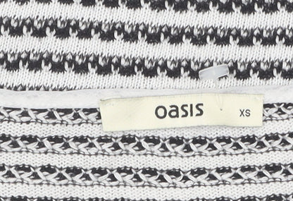 Womens UK Size XS Oasis Black Camisole Blouse