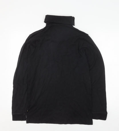 Five Seasons Black Unisex Jersey Cotton Zip Activewear Jacket M