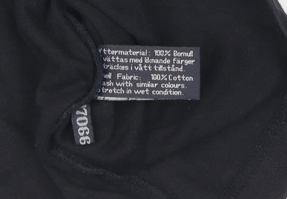 Five Seasons Black Unisex Jersey Cotton Zip Activewear Jacket M