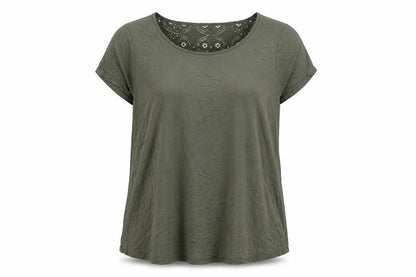 Womens UK Size XL Cable & Gauge Green Basic Blouse