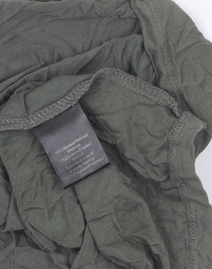 Womens UK Size XL Cable & Gauge Green Basic Blouse