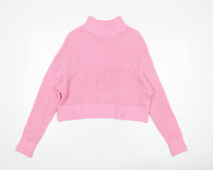 Womens UK Size XS H&M Pink Pullover Jumper