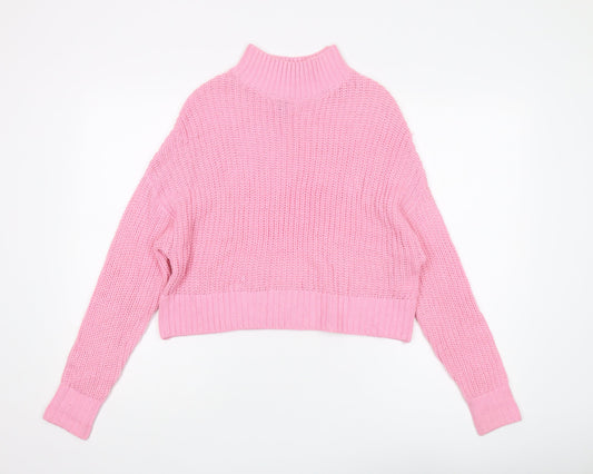 Womens UK Size XS H&M Pink Pullover Jumper