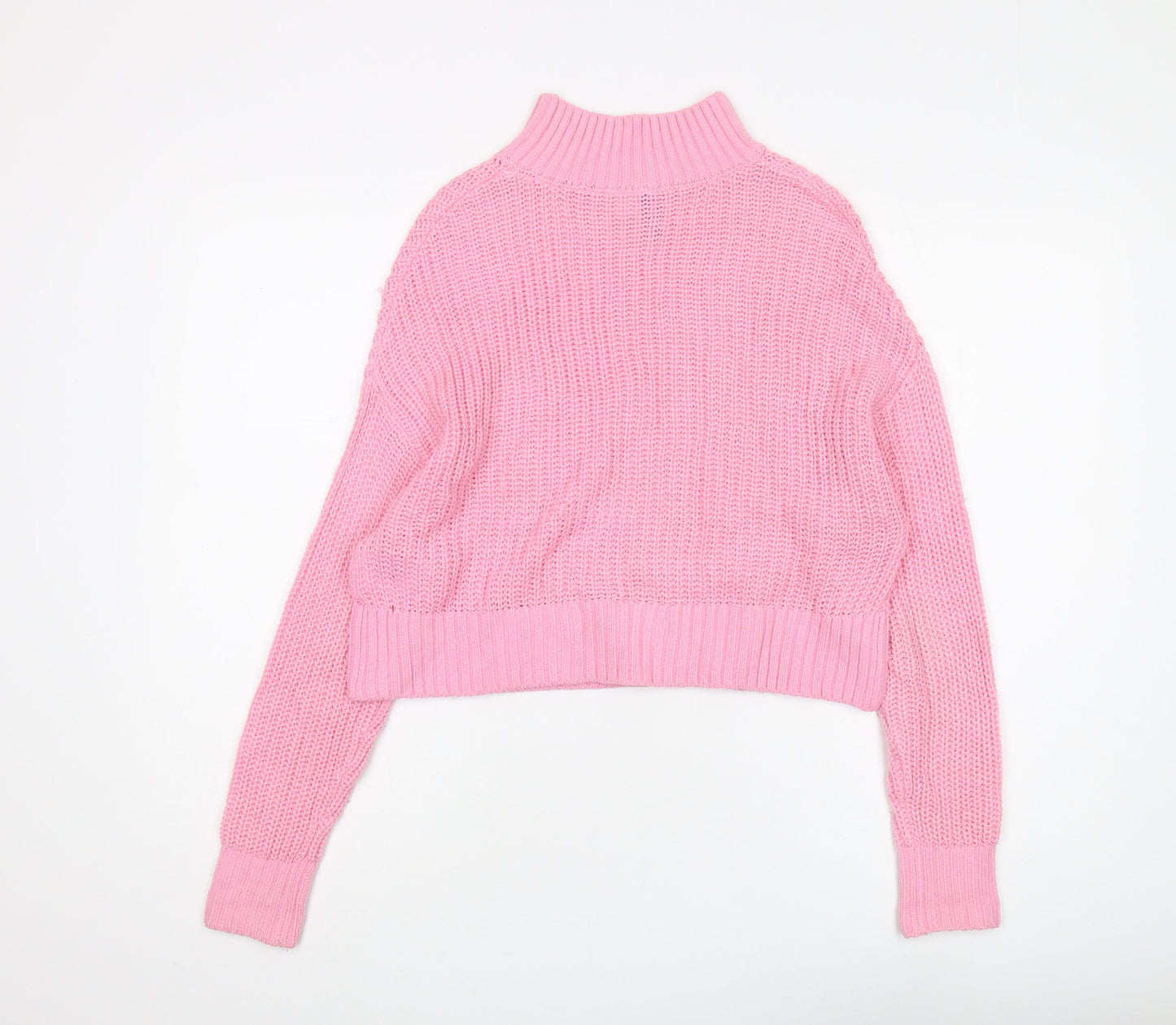Womens UK Size XS H&M Pink Pullover Jumper