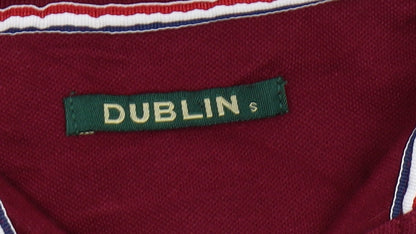 Dublin Unisex Red Polo Shirt S Short Sleeve Casual