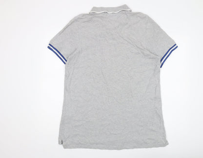 Hilfiger Denim Men's Grey Polo Shirt 2XL Short Sleeve