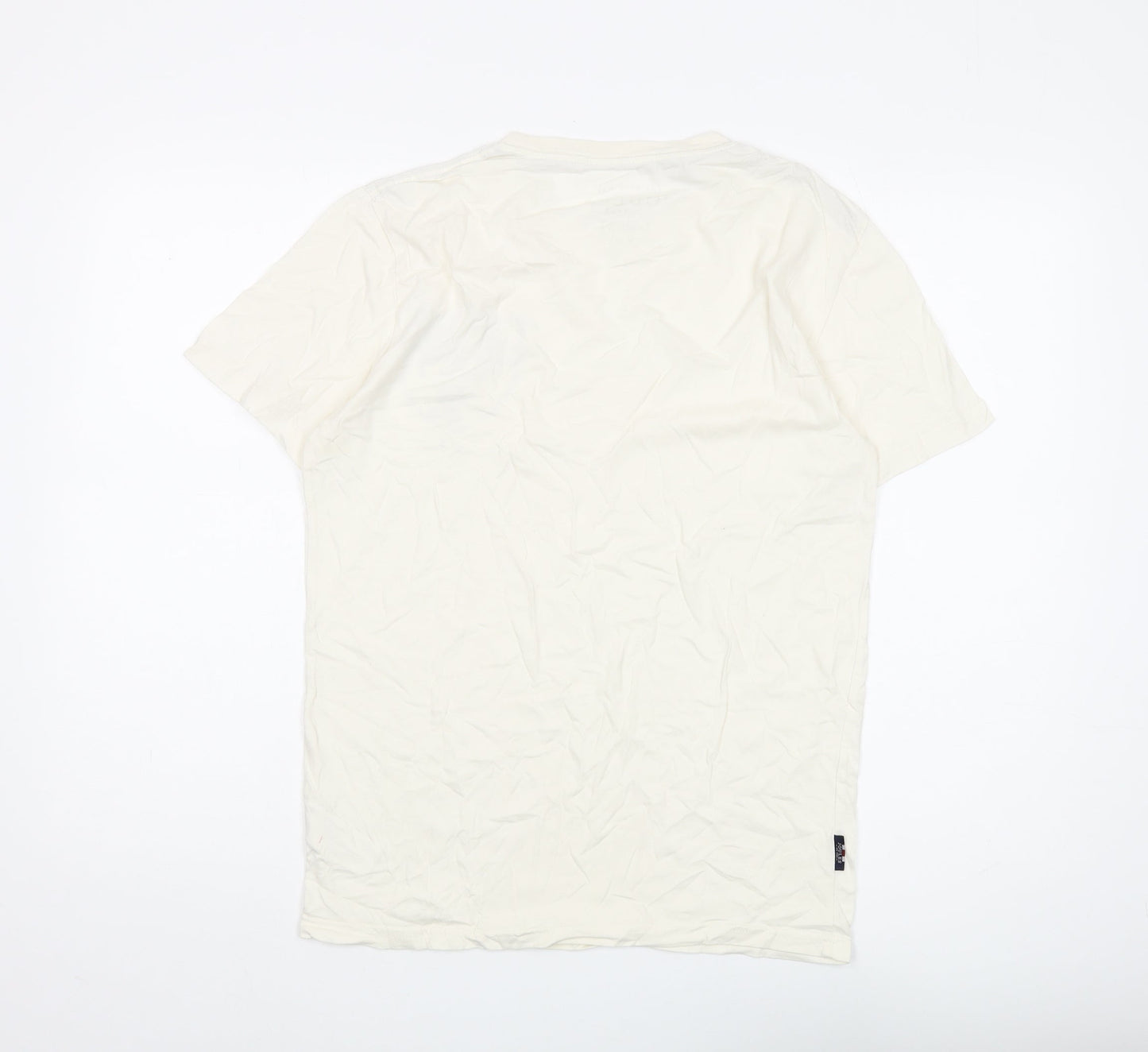 Joules Men's White Graphic Print Cotton T-Shirt S