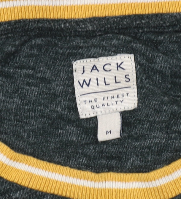 Jack Wills Men's Green T-Shirt Medium