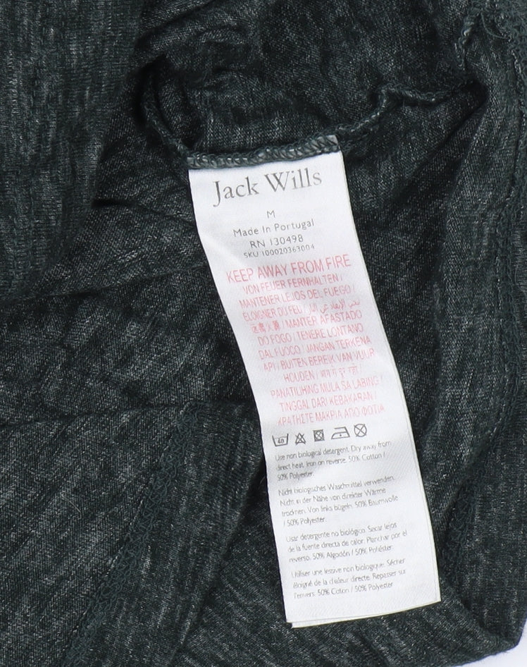 Jack Wills Men's Green T-Shirt Medium
