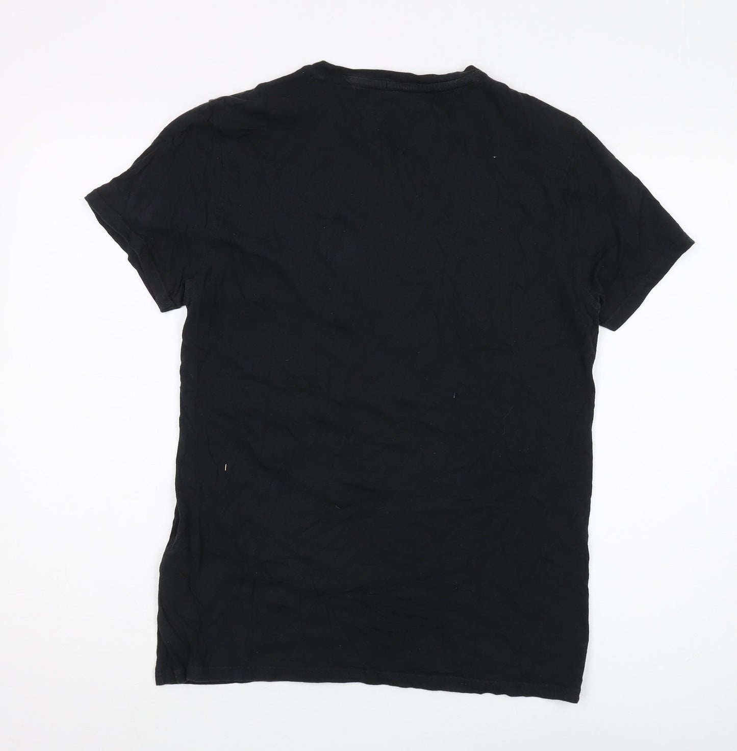 Tommy Jeans Men's Black Crew Neck T-Shirt, Size S