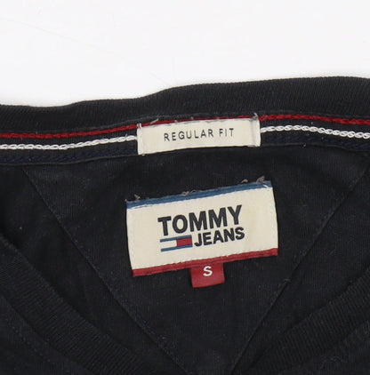 Tommy Jeans Men's Black Crew Neck T-Shirt, Size S