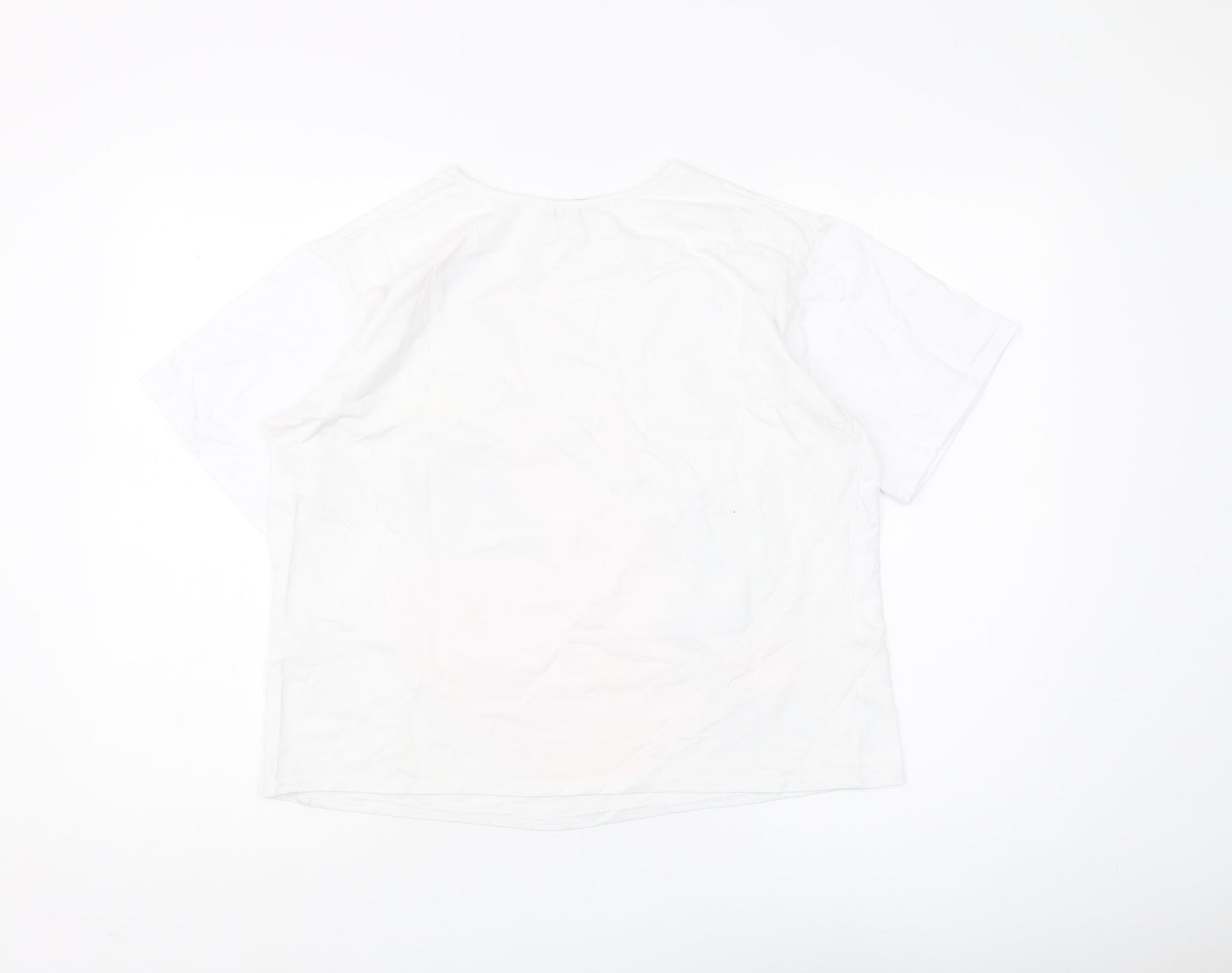 Carpe Diem Women's White Graphic T-Shirt, M, Casual Art Style