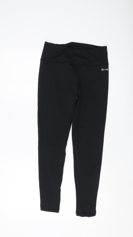 USA Pro Women's Black Leggings Size 8