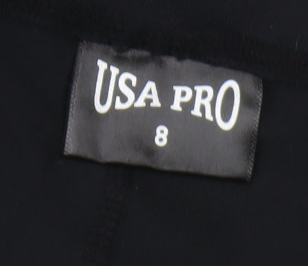 USA Pro Women's Black Leggings Size 8