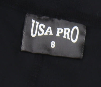 USA Pro Women's Black Leggings Size 8