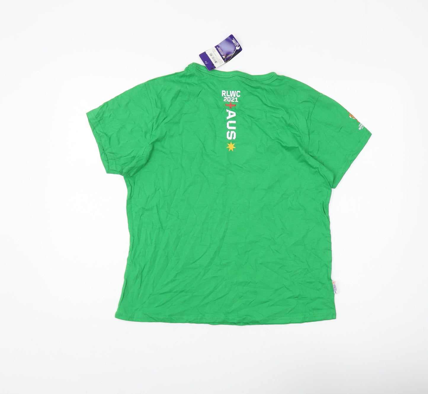 Rugby League World Cup 2021 Women's Green T-Shirt, 2XL
