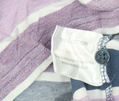 James Pringle Men's Multicoloured Striped Polo M