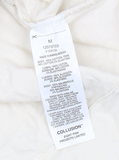 Mens UK Size M COLLUSION Beige  T-Shirt