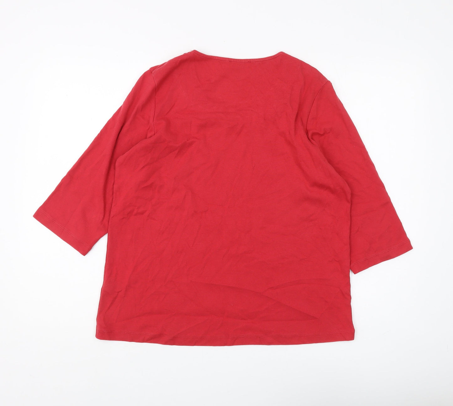Womens UK Size 16 Marks and Spencer Red  T-Shirt
