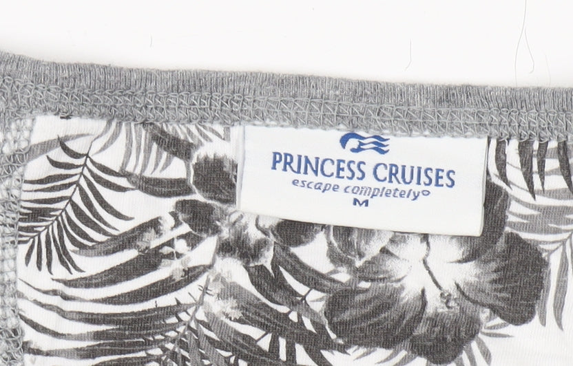 Princess Cruises Women's Grey Striped T-Shirt, M