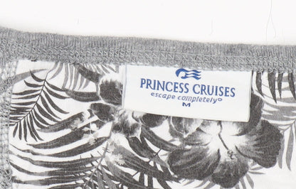 Princess Cruises Women's Grey Striped T-Shirt, M
