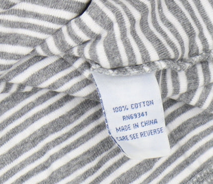 Princess Cruises Women's Grey Striped T-Shirt, M