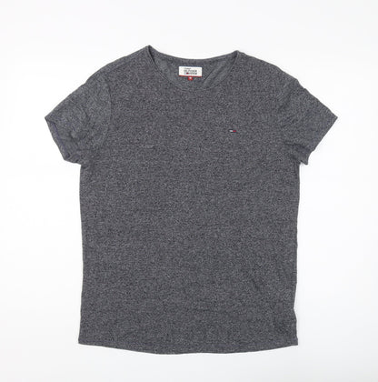 Tommy Hilfiger Men's Grey Short Sleeve T-Shirt M