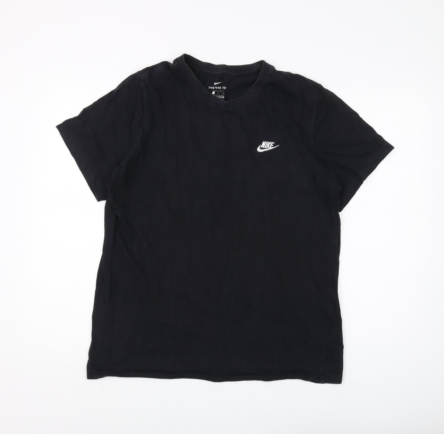 Nike Men's Black Cotton T-Shirt L - Classic Fit