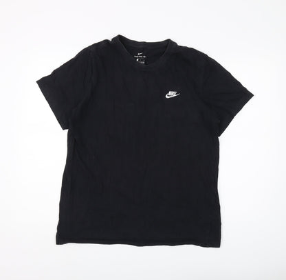Nike Men's Black Cotton T-Shirt L - Classic Fit