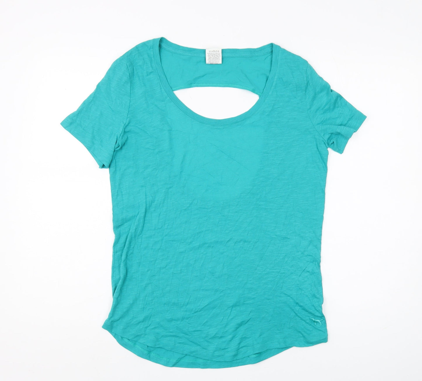 Womens UK Size S Victoria's Secret Green Basic T-Shirt