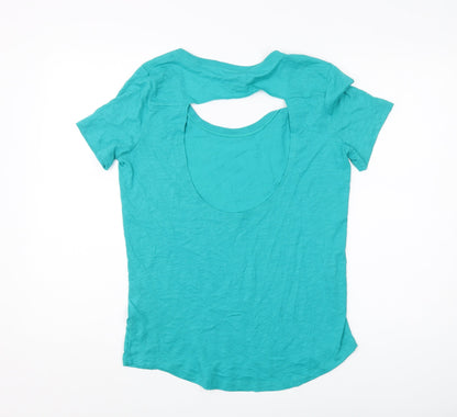 Womens UK Size S Victoria's Secret Green Basic T-Shirt
