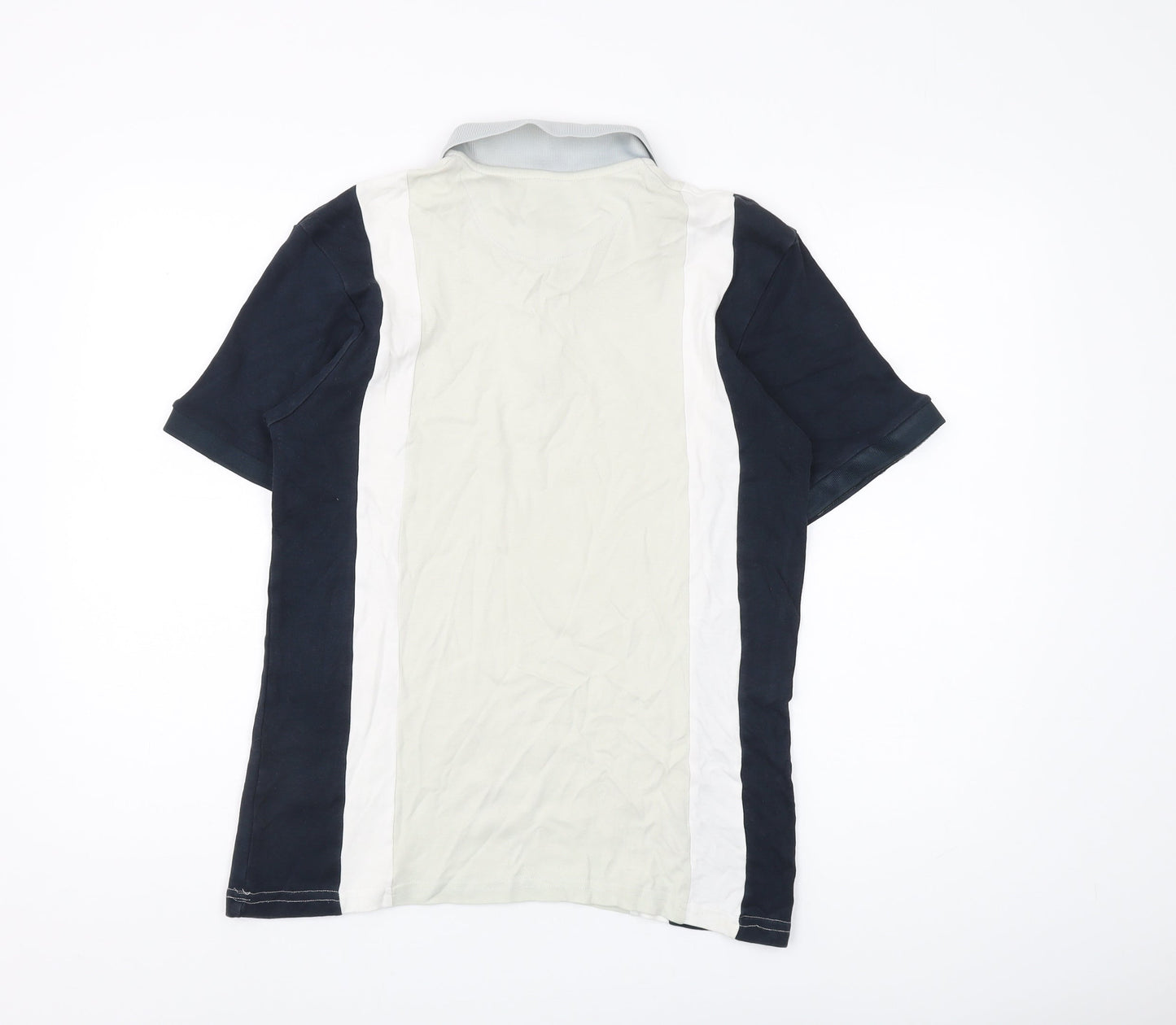 Burton Men's Beige Colourblock Polo Shirt, Size M