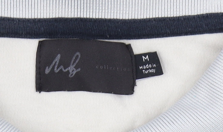 Burton Men's Beige Colourblock Polo Shirt, Size M