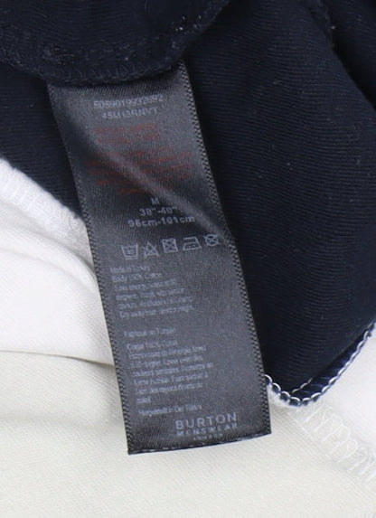 Burton Men's Beige Colourblock Polo Shirt, Size M