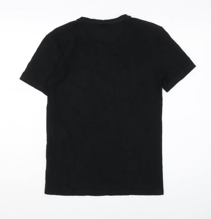 Zara Men's Black Super Slim Crew Neck T-Shirt S