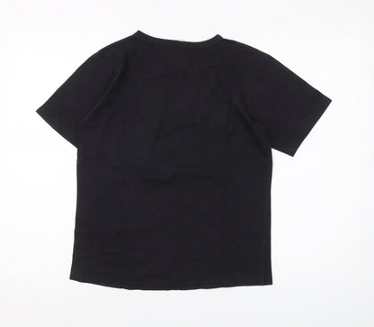 Womens UK Size 12 Disney Black Basic T-Shirt