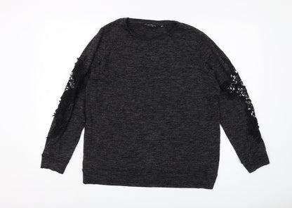 Womens UK Size 16 Dorothy Perkins Black Pullover Jumper