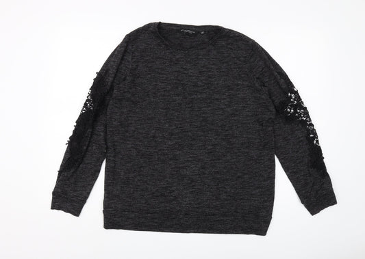 Womens UK Size 16 Dorothy Perkins Black Pullover Jumper