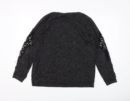 Womens UK Size 16 Dorothy Perkins Black Pullover Jumper