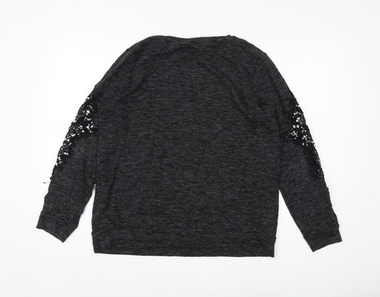 Womens UK Size 16 Dorothy Perkins Black Pullover Jumper