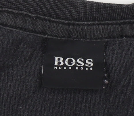Mens UK Size L Boss Black  T-Shirt