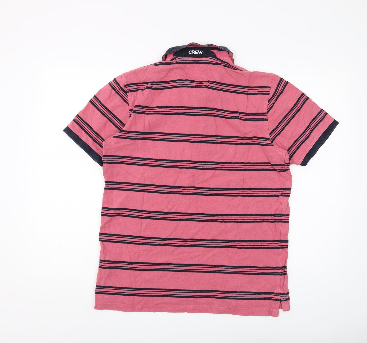 Crew Clothing Men's Red Striped Polo Shirt L Casual