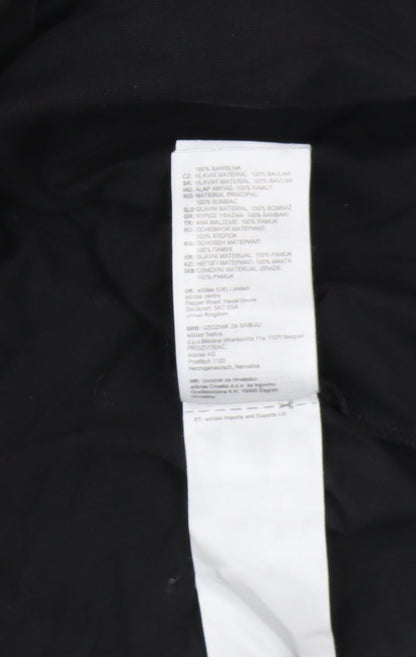 Adidas Men's Black Short Sleeve T-Shirt L Logo