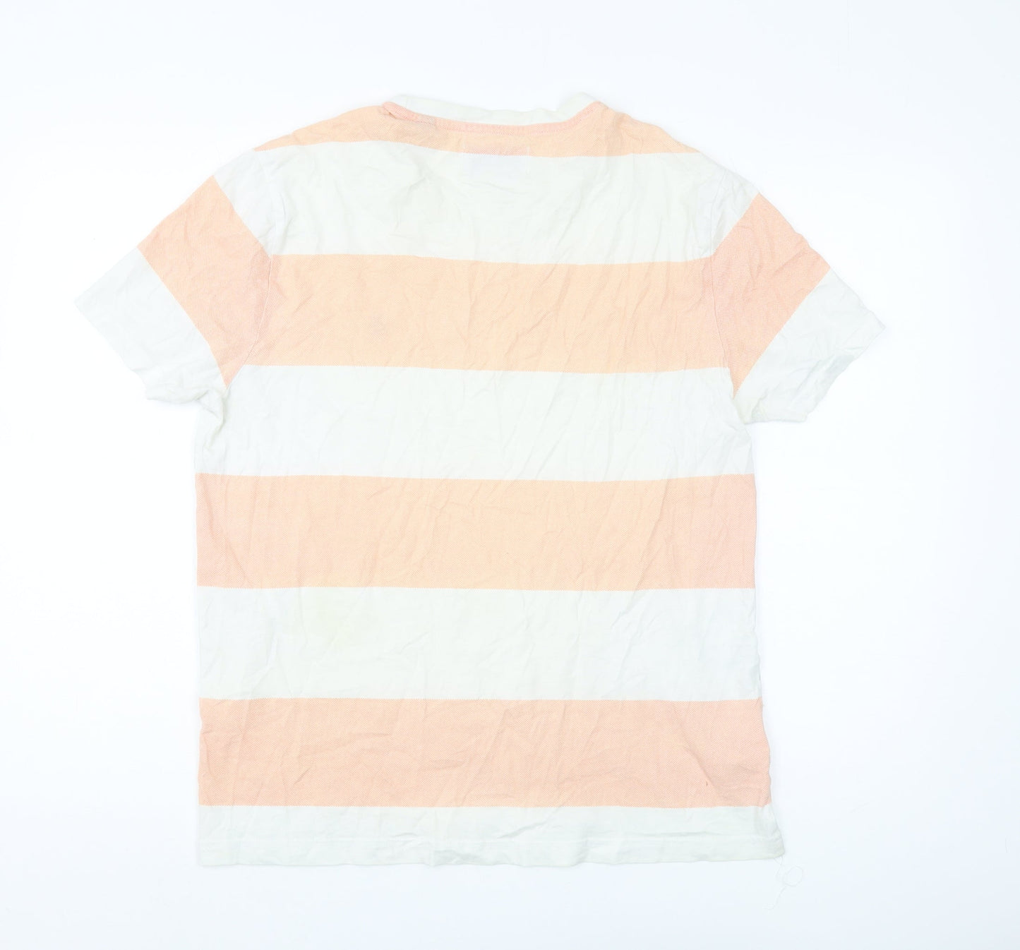 Penguin Men’s Multicoloured Striped Cotton T-Shirt L