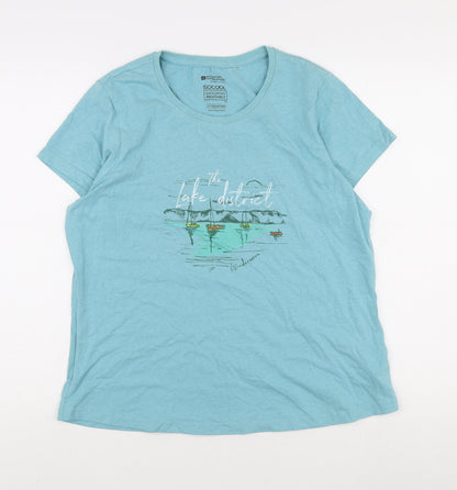Mountain Warehouse Unisex Blue T-Shirt Size 14