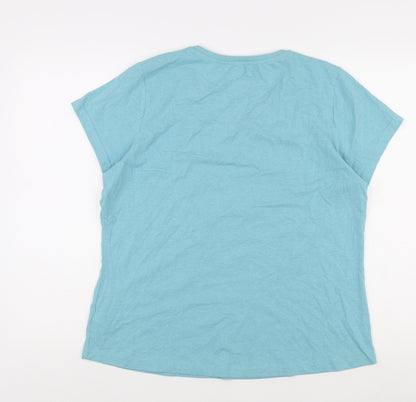 Mountain Warehouse Unisex Blue T-Shirt Size 14