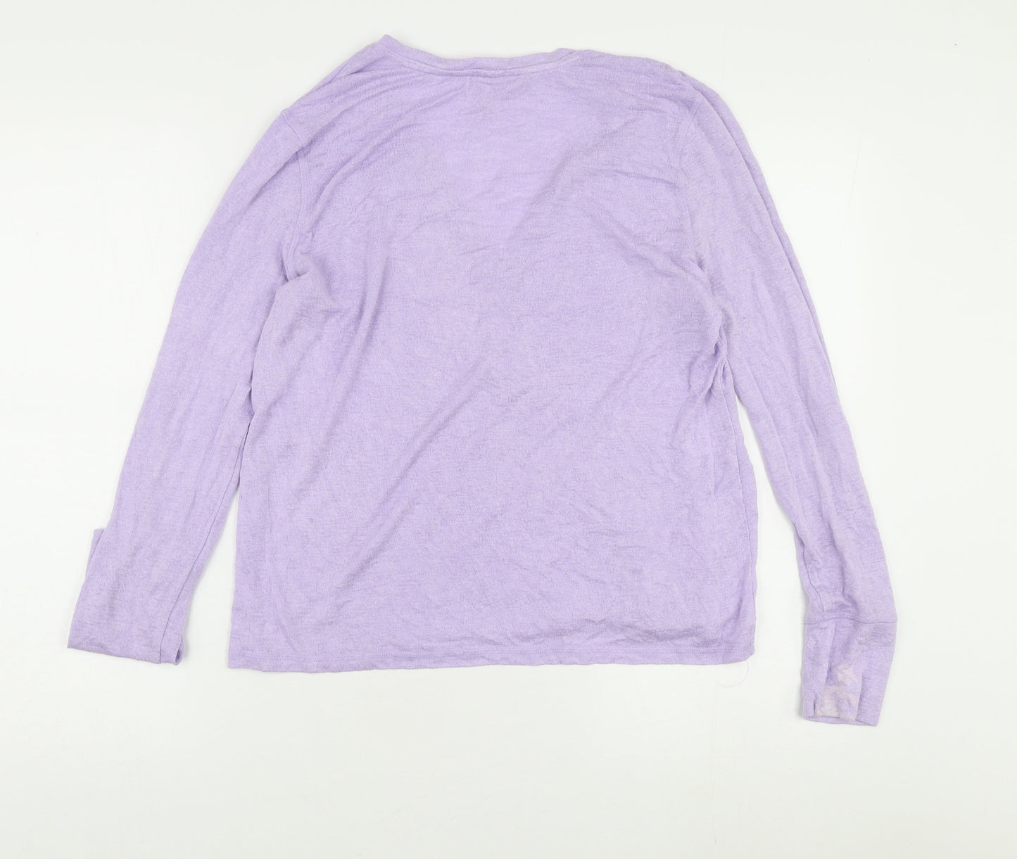 Victoria's Secret Women's Purple V-Neck Top Size M